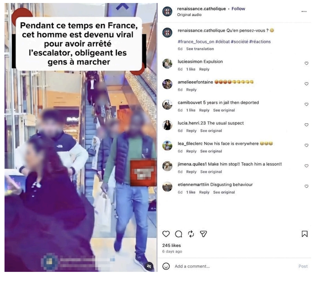 Image: Example of comments by inauthentic accounts on an Instagram account controlled by the network.